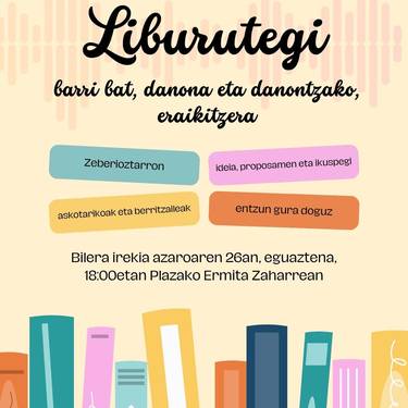 Zeberioko liburutegiaren gaineko batzarra