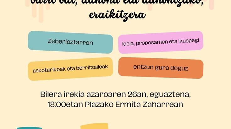 Zeberioko liburutegiaren gaineko batzarra