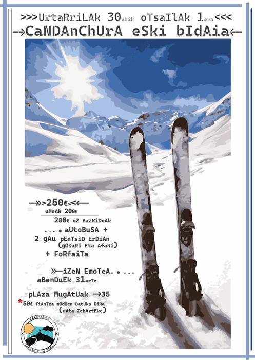 Candanchura eski urtekeran izena emoteko epea zabalik