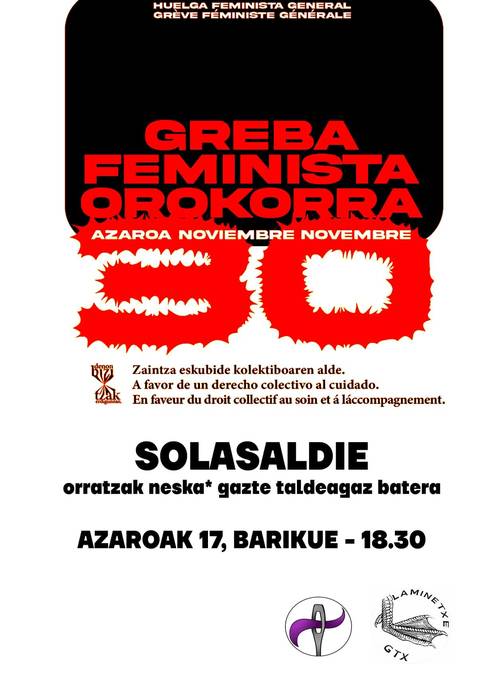 Solasaldia Laminetxe Gaztetxean Orratzak-egaz