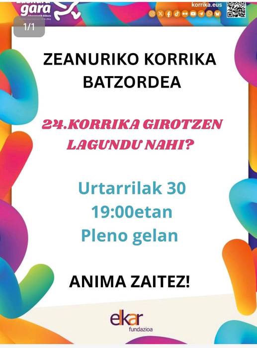 Korrika batzordea Zeanurin