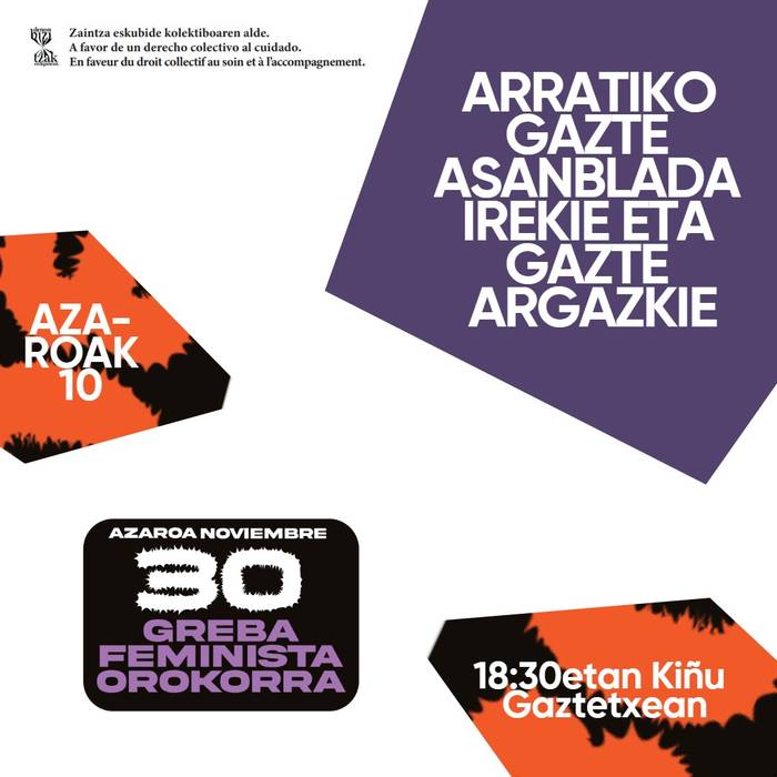 Greba Feminista Orokorra. Batzarra Kiñu Gaztetxean