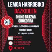 Lemoako Harrobiren Ohiko Batzar Orokorra