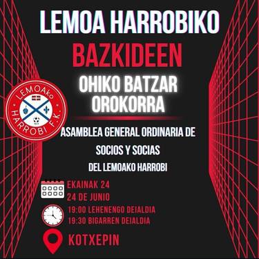 Lemoako Harrobiren Ohiko Batzar Orokorra