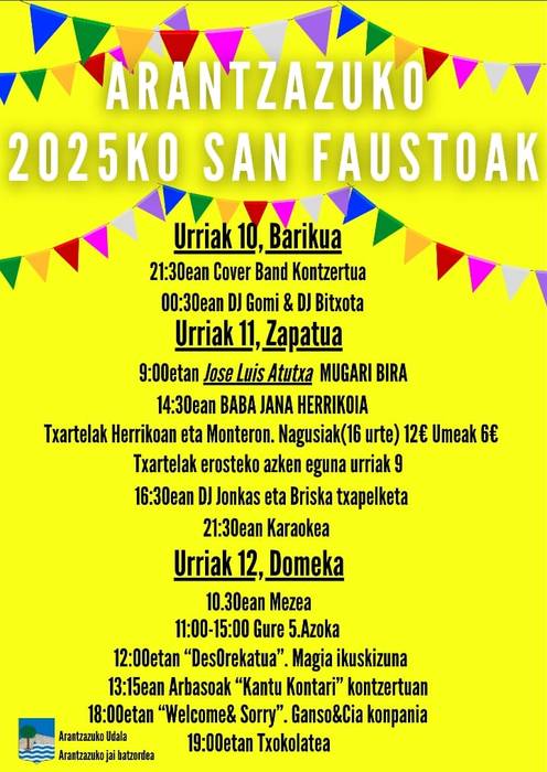 Sanfausto jaietako baba-janerako txartelak salgai
