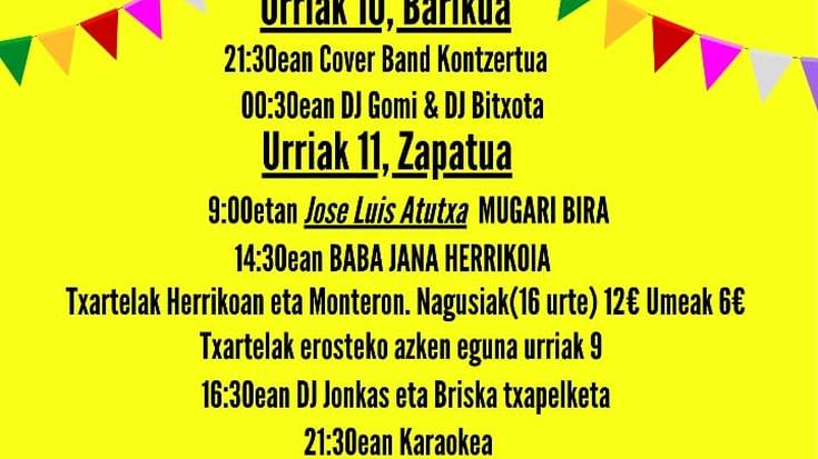 Sanfausto jaietako baba-janerako txartelak salgai