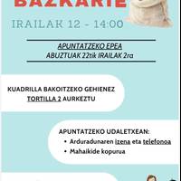Arteako Jaietako herri bazkarian izena emoteko epea zabalik
