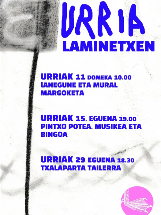 Auzolana eta mural margoketea Laminetxen