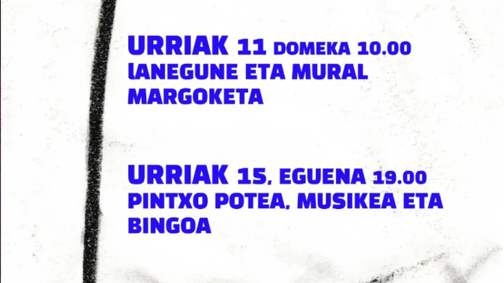 Auzolana eta mural margoketea Laminetxen