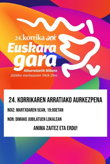 Arratiako Korrikaren aurkezpena Diman