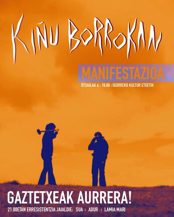 Kiñuren aldeko manifestazinoa