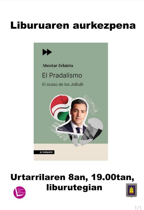 'El Pradalismo. El ocaso de los JoBuBi' liburuaren aurkezpena