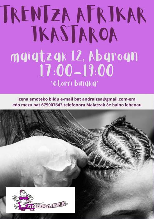 Trentza afrikar ikastaroan izen-emotea
