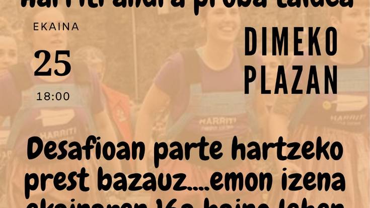 Harritiren desafioan parte hartuteko izen-emotea