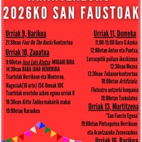 San Fausto jaiak Arantzazun