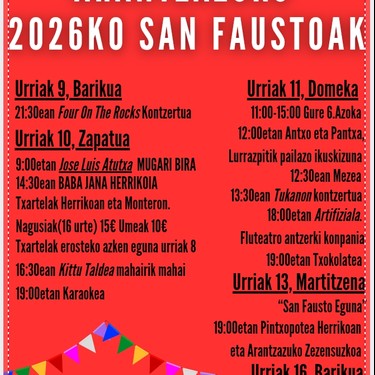 San Fausto jaiak Arantzazun