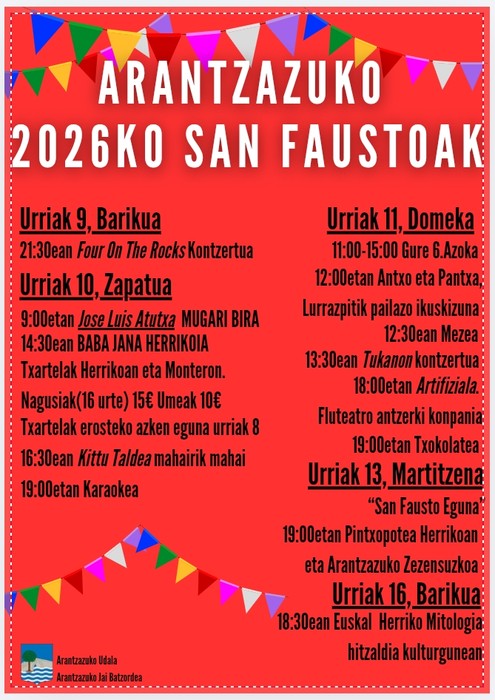 San Fausto jaiak Arantzazun