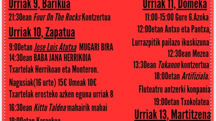 San Fausto jaiak Arantzazun