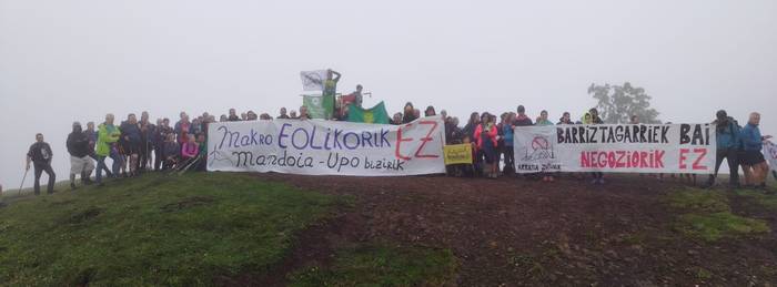 800 alegazino Mandoiako Feroskana proiektu eolikoaren kontra