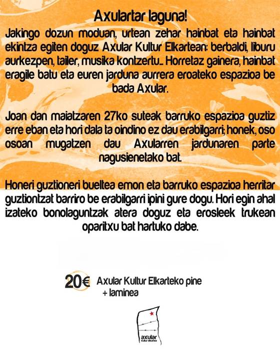 Tailerra Axular Herriko Tabernan