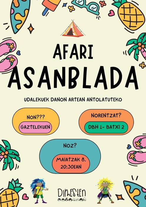 Nagusien udalekuak antolatuteko afaria