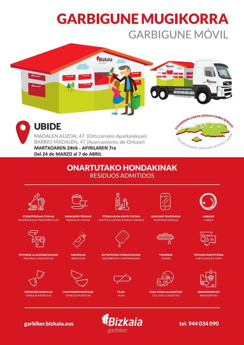 Gailu txikientzako GARBIKER garbigune mobikorra