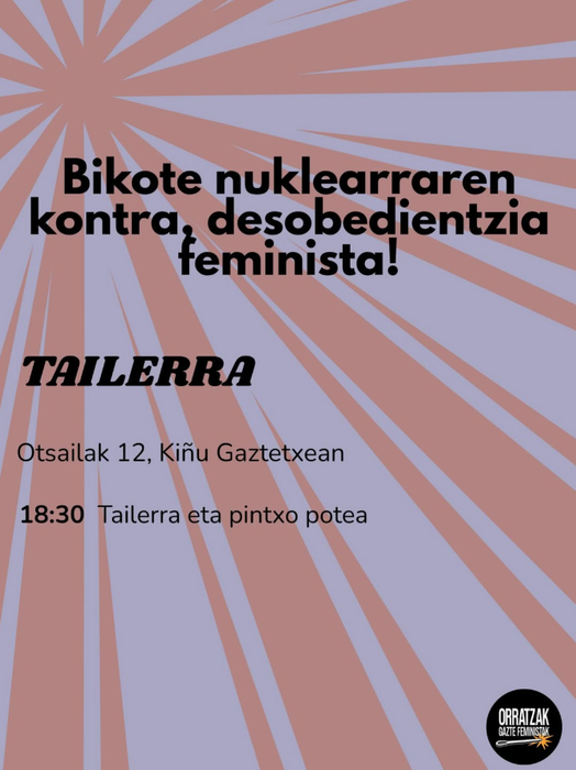 'Bikote nuklearraren kontra, desobedientzia feminista'