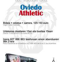 Athletic Oviedon ikusteko izen-emotea zabalik