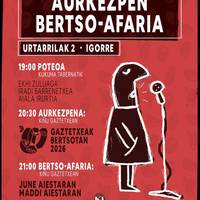 Gaztetxeak Bertsotan-en aurkezpena Kiñun