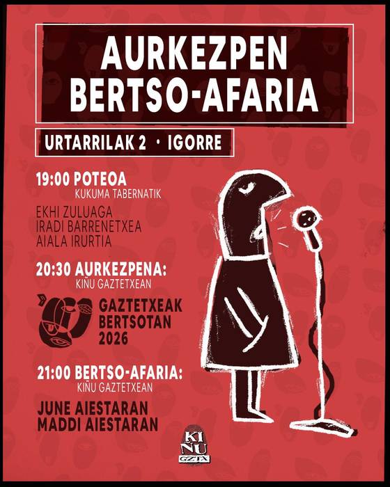 Gaztetxeak Bertsotan-en aurkezpena Kiñun