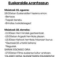 Euskaraldia Arantzazun