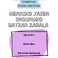 Jaietako batzarra Zeanurin