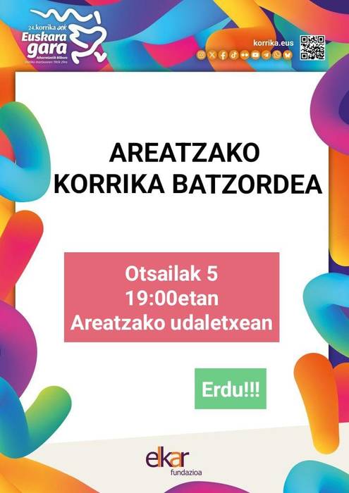 Korrika batzordea Areatzan