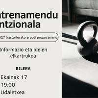 Entrenamentu funtzionala. Batzarra