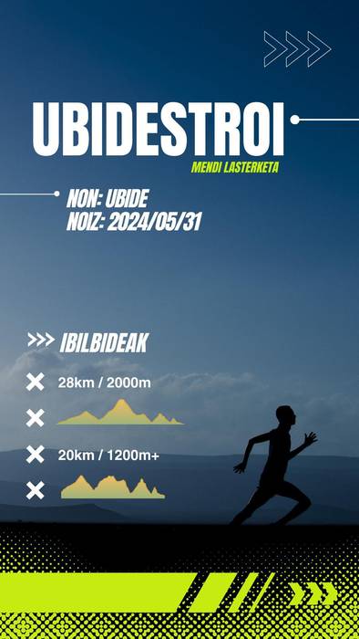 Ubidestroi Trail mendi lasterketea