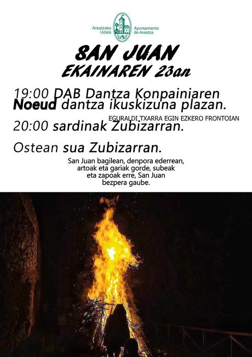 San Juan jaiak Areatzan