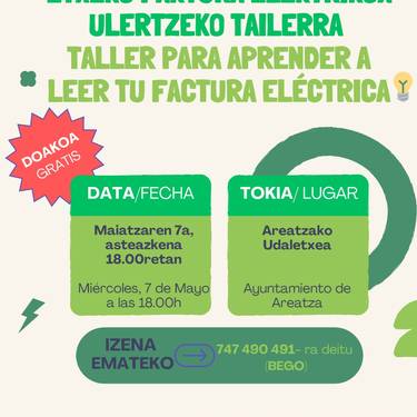 Faktura elektrikoaren tailerra