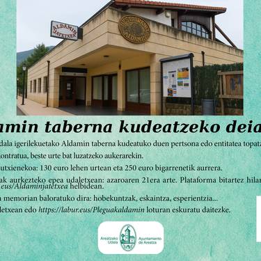 Aldamin taberna-jatetxearen esleipena