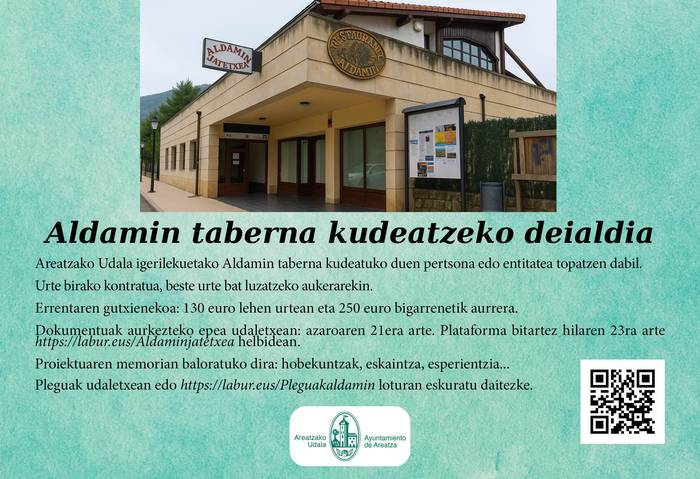 Aldamin taberna-jatetxearen esleipena