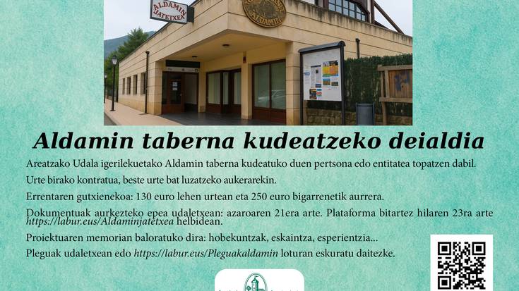 Aldamin taberna-jatetxearen esleipena