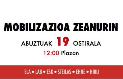Basoko langile bat hil da Zeanurin