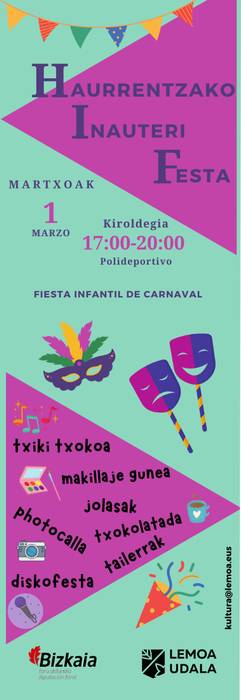 Umeentzako inauteri festa Lemoan