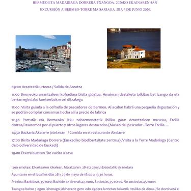 Areatzako jubiladuen urtekerea
