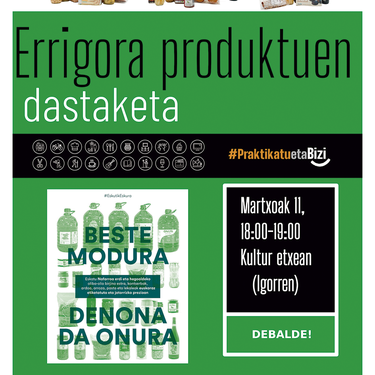 Errigorako produktuen dastaketea