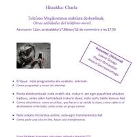 Adinekoentzako 'Telefono mugikorraren erabilera desberdinak' berbaldi-tailerra