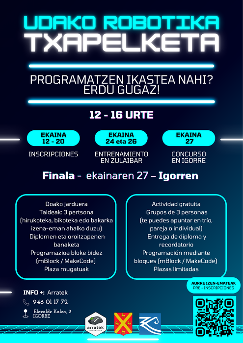 Udako Robotika Txapelketea. Izen-emotea