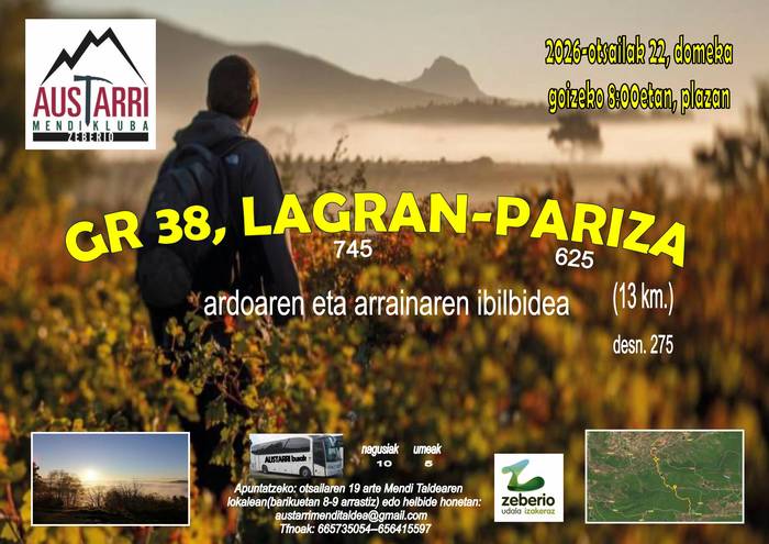 Urtekerea Zeberiotik. Izen-emotea