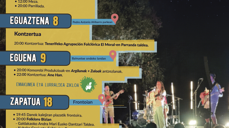 Tenerifeko jantza eta musika taldea Areaatzan
