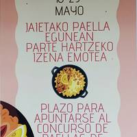 Izen-emotea jaietako paellarako Bedian