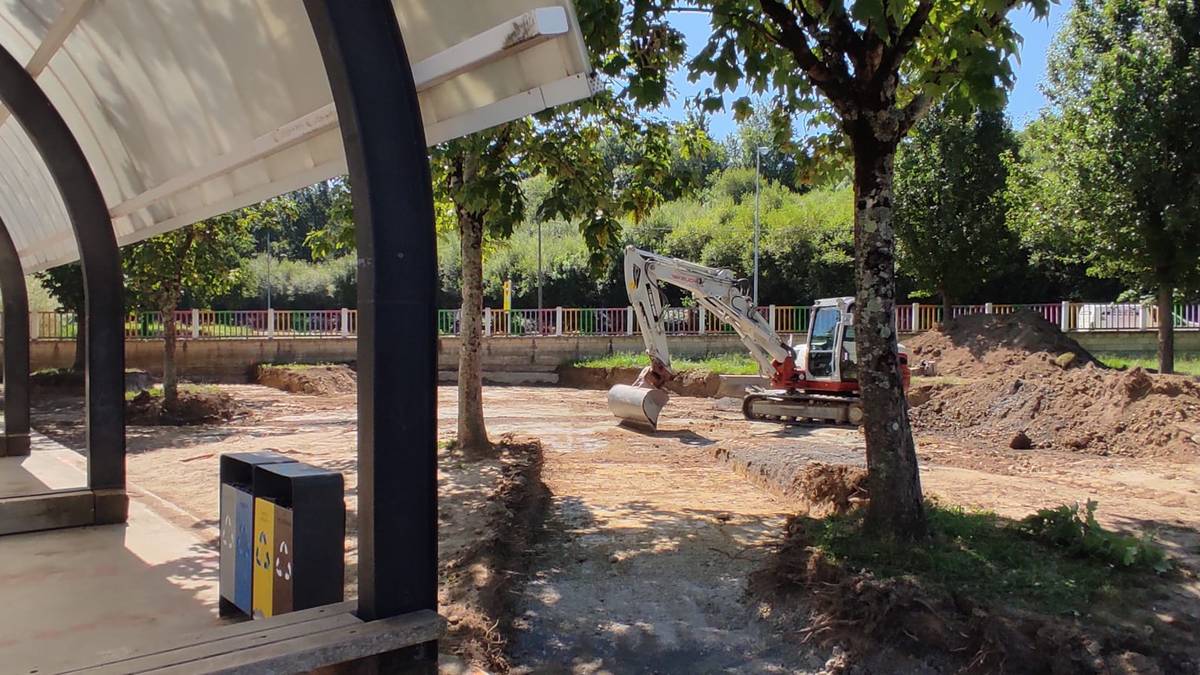 Igorreko eskolako patioko lanak azken fasean
